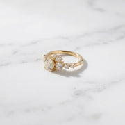 IGI Certified Lab Diamond Engagement Ring: Round Brilliant Cut, 14K Gold